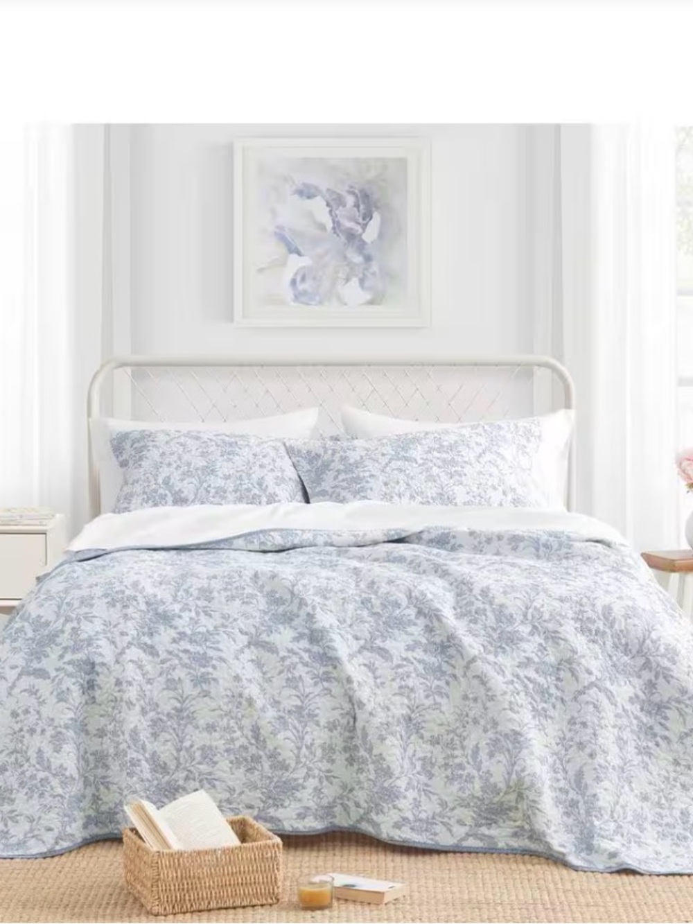 Laura Ashley Amberley king Floral Quilt Set